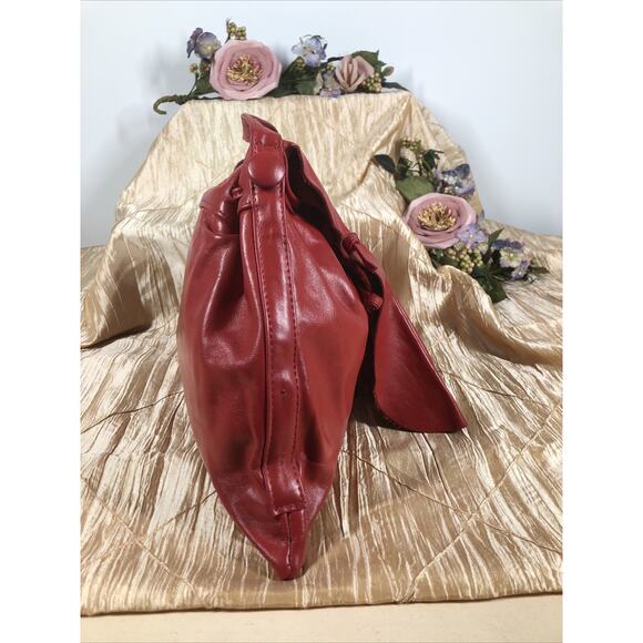 Chanta Women Fancy Red Genuine Leather Crossbody Messenger Handbag Whimsigoth - Picture 5 of 10